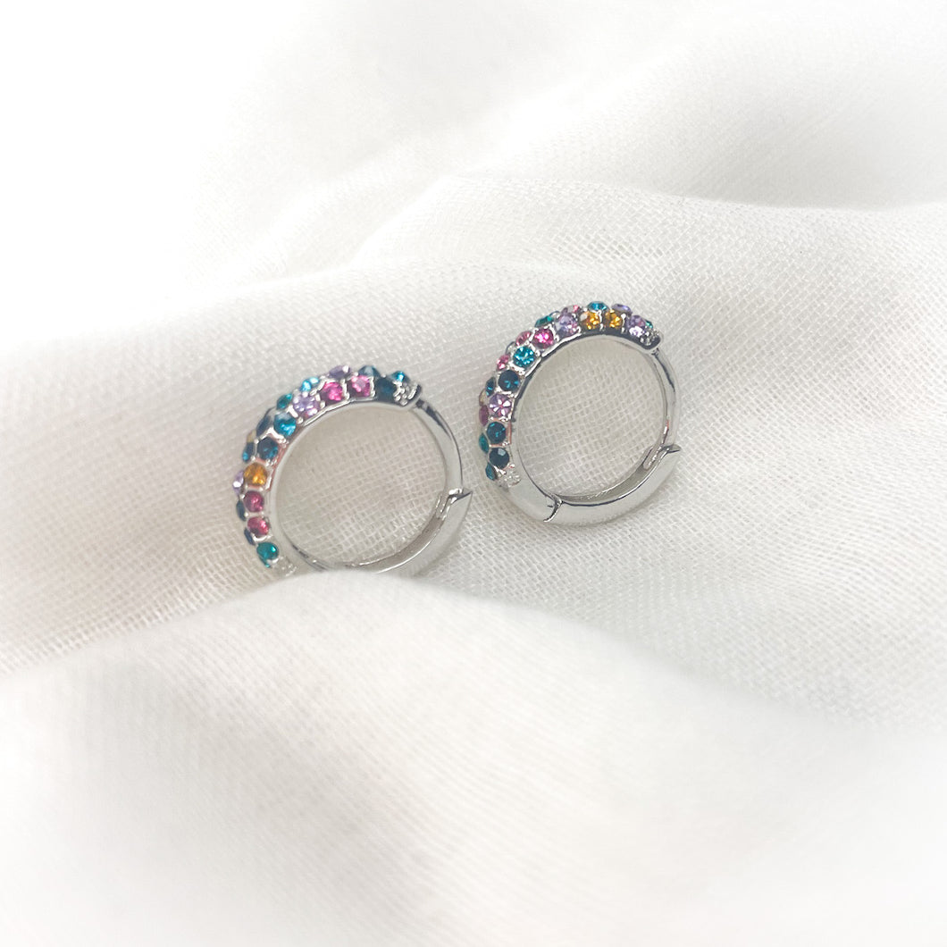 Multi silver hoops