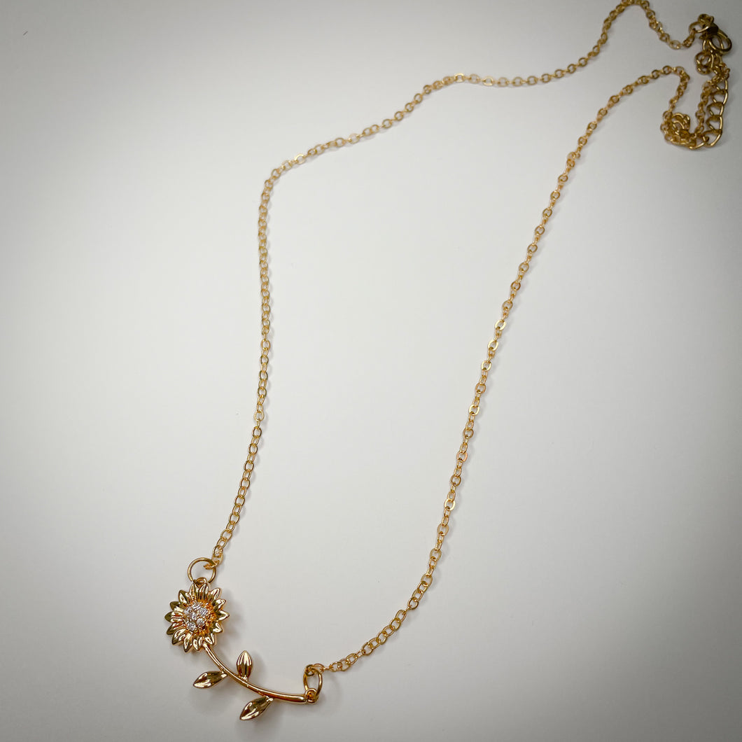 Sunflower necklace