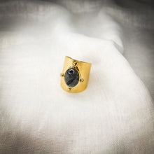 Load image into Gallery viewer, Cuffed compass ring
