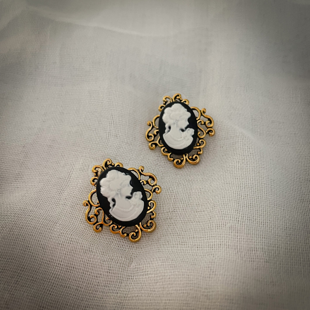 Victorian filigree studs