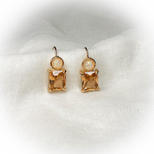 Load image into Gallery viewer, Opal square earrings
