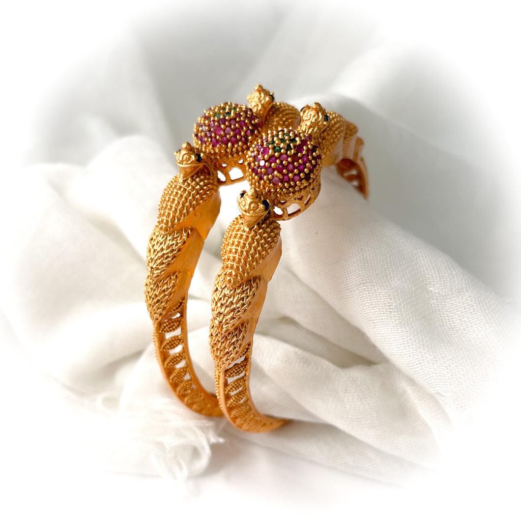 Antique peacock bangles